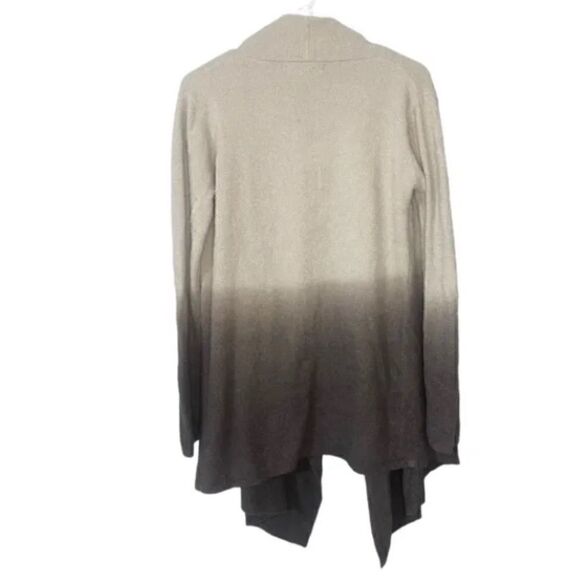 Barefoot Dreams CozyChic Calypso Wrap Cardigan Pewter/Black Ombre Women's S/M - Picture 4 of 7